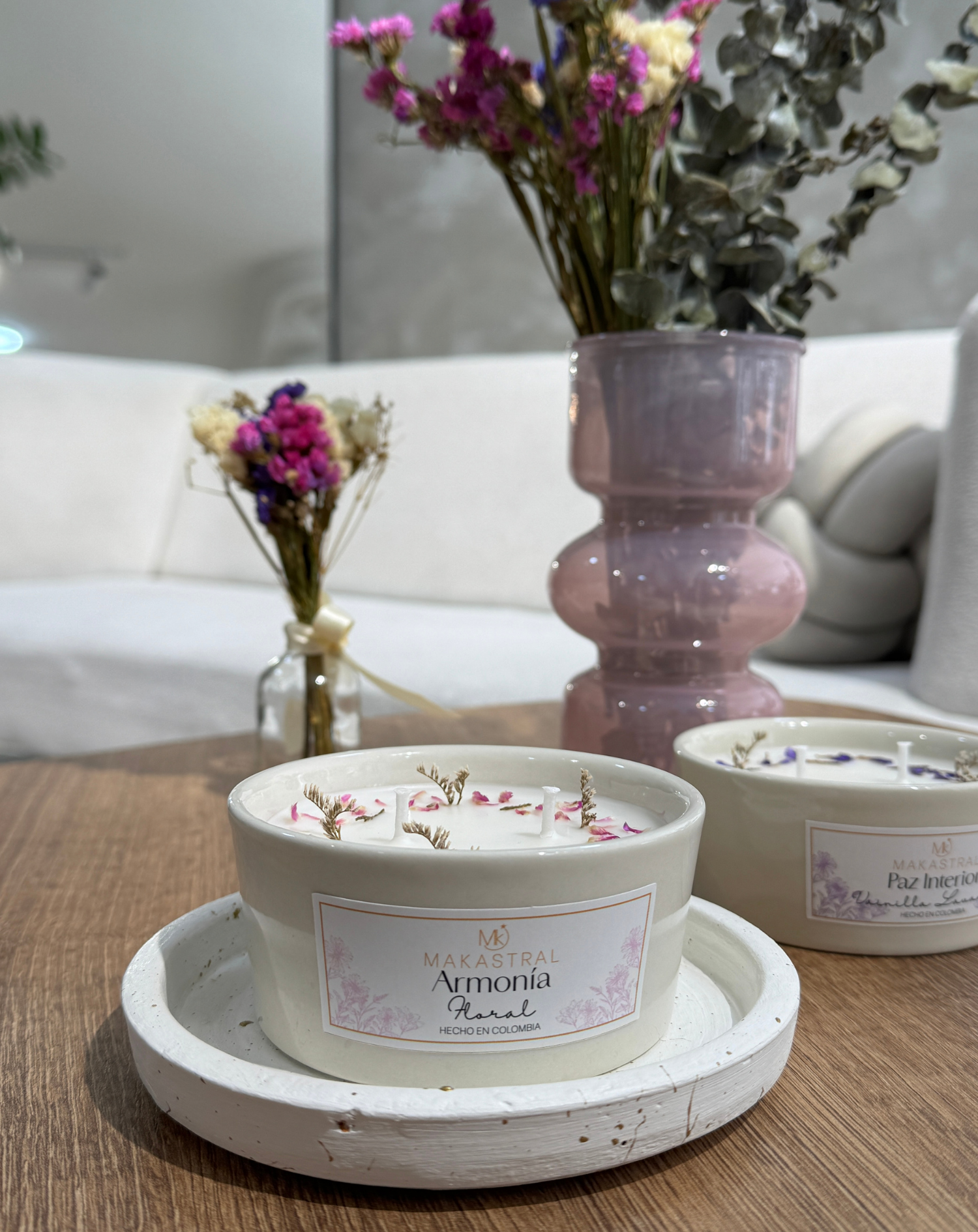 Vela armonía fragancia floral